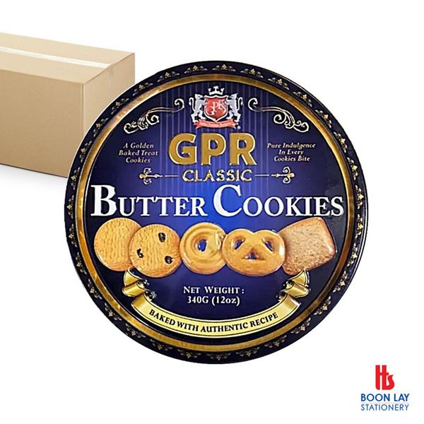 GPR Classic Butter Cookies 340G - Box of 12's