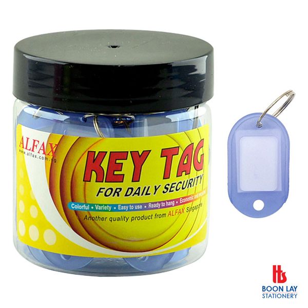 ALFAX Key Tag 40x25mm - Box of 30's (KT322)