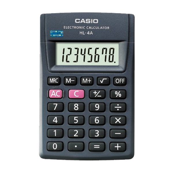 CASIO Pocket Calculator - 8 Digits (HL4A)