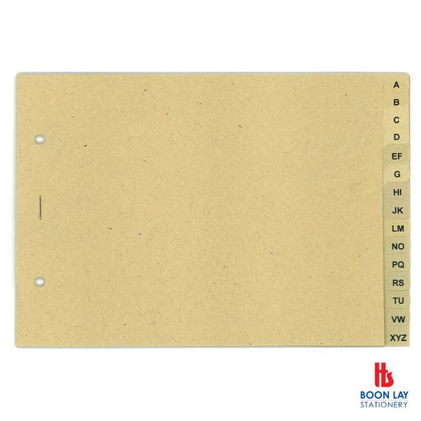 Paper Index A-Z A5 Brown - Pack of 25's (AZBR)