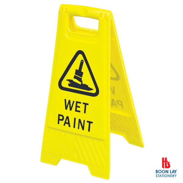 Floor Sign "WET PAINT" - Yellow