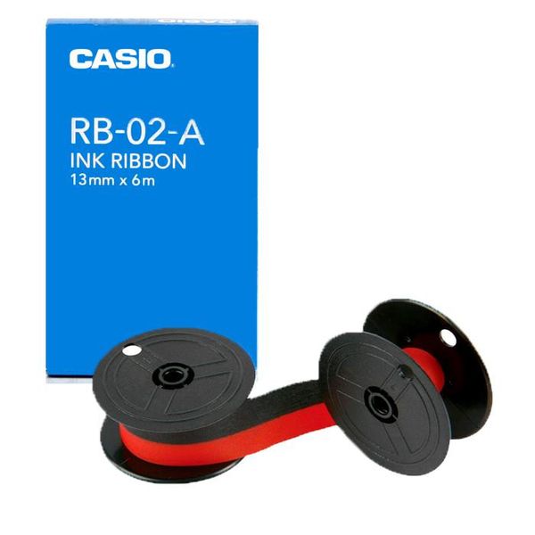 CASIO Ink Ribbon DR-Models - Red/Black (RB02A)