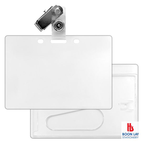 ALFAX Hard Name Badge with Clip - Box of 50's (NB47)