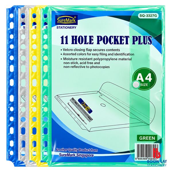 SUREMARK 11-Hole Pocket Plus with 30mm Gusset (SQ5068)