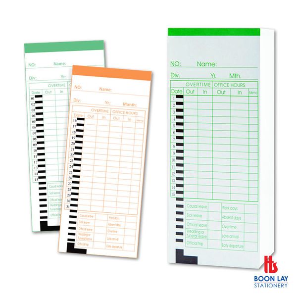 AXCO Time card,Time Card,8977,TCA,Time Card