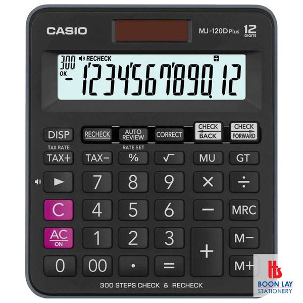 CASIO Plus Calculator - 12 Digits (MJ-120D)
