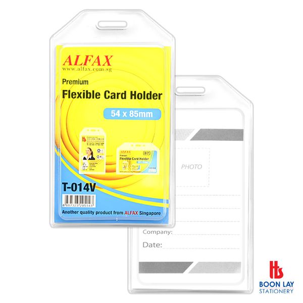 ALFAX Flexible Card Holder 54x85x2mm - Pack of 5's (T014V)