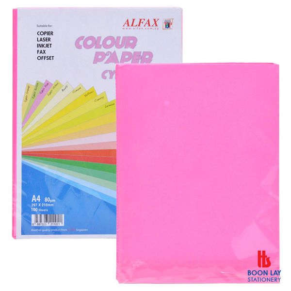 ALFAX Colour Paper 75gsm A4 Cyber - Pack 100 sheets