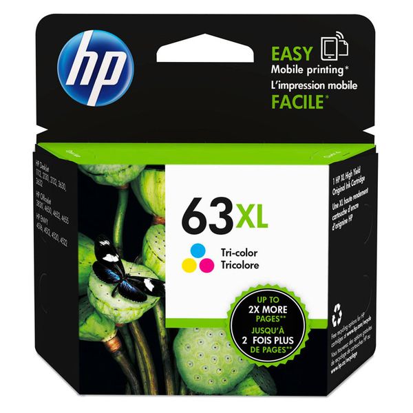 HP Ink Cartridge F6U63AA - TriColour (63XL)