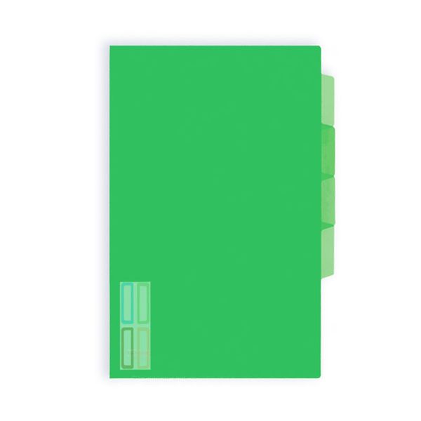 L-Shape Holder with Index F4 - Green (E357)