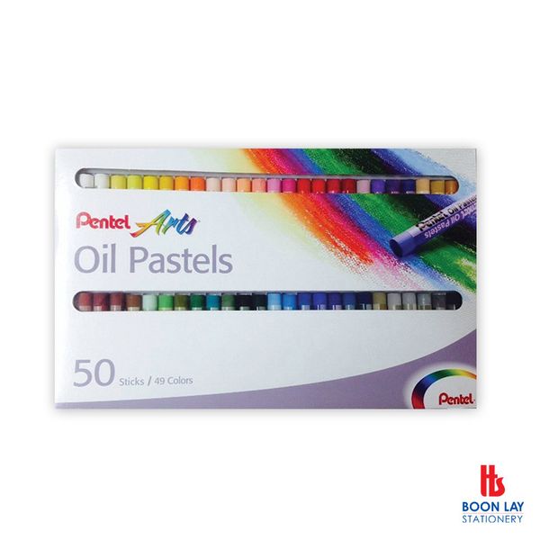 PENTEL Oil Pastels - 50 Colours (PHN-50)