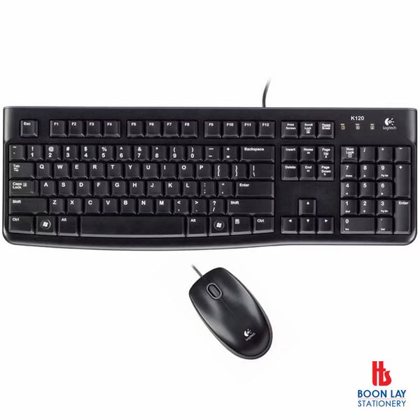 LOGITECH USB Wired Keyboard & Mouse Combo (MK120)