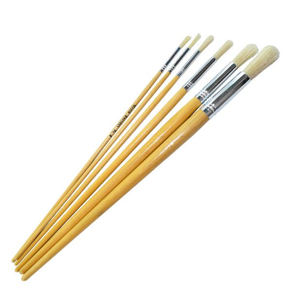 ALFAX Round Art Brush Set - No. 4, 6, 8, 10, 14, 18 (Z5846)