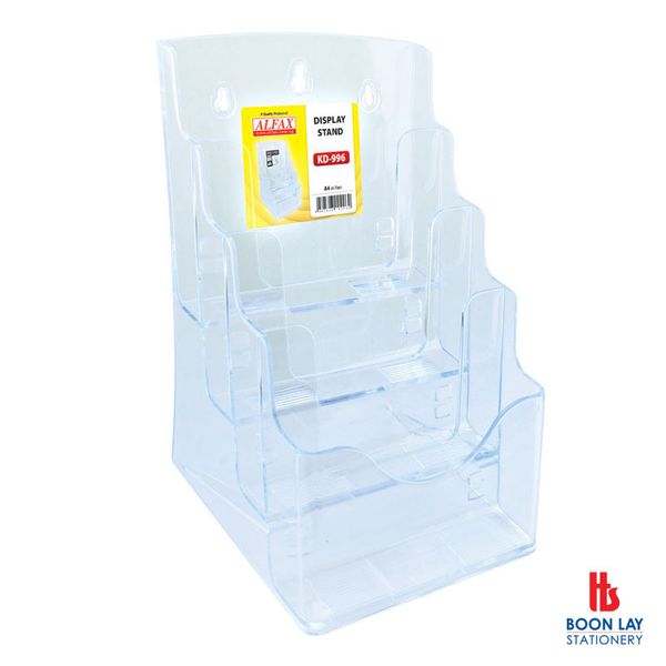 ALFAX Acrylic Display Stand 4-Tier A5 (KD996)