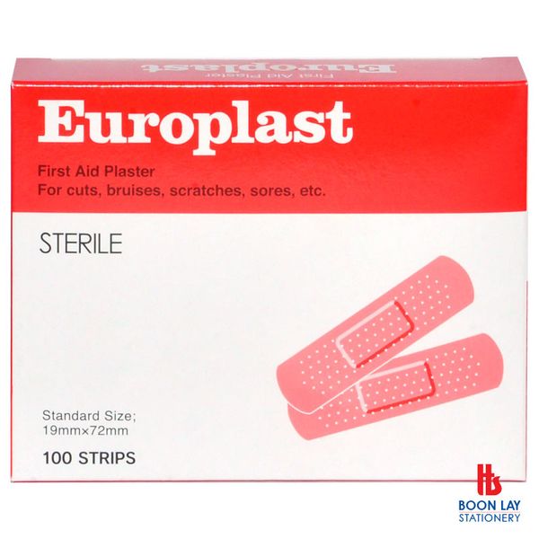 EUROPLAST Waterproof Plaster - Box of 100's