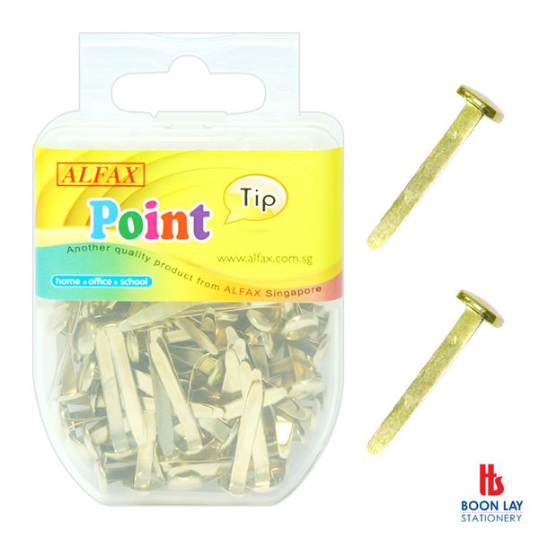 ALFAX Brass Plated Paper Binder 32mm - Box of 60's (PT638)