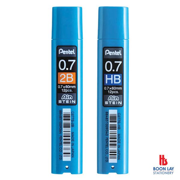 PENTEL Ain Stein Pencil Lead 0.7mm - Tube of 12's (C277S)