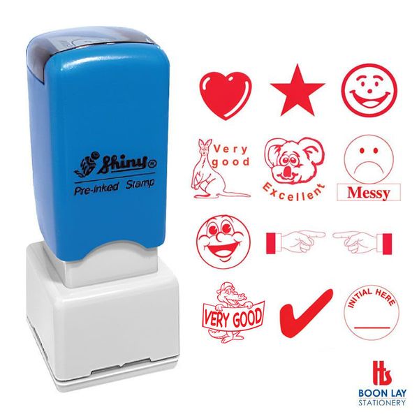 SHINY Pre-Inked Teacher Stamp - Red Ink only