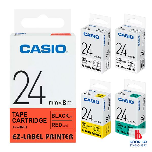 CASIO Ez-Label Printer Tape Cartridge 24mm (XR24)