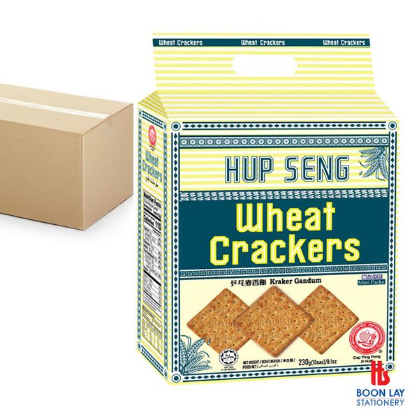 HUP SENG Wheat Cracker - 230g x 12pkts (10's)