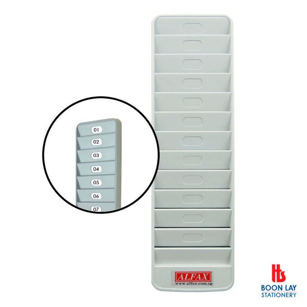 ALFAX Visitors Pass Rack - 12 card slot (12C)