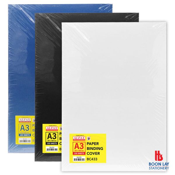 ALFAX Paper Binding Cover A3 - Pack of 100's (BC433)