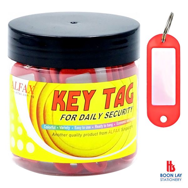 ALFAX Key Tag 60x20mm - Box of 40's (KT321)
