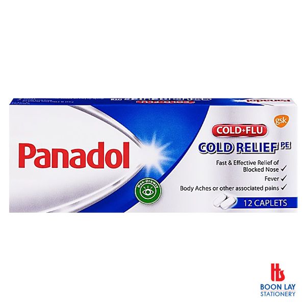 PANADOL Cold & Flu Cold Relief Caplets - Box of 12's