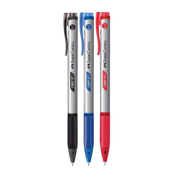 FABER-CASTELL Grip Ball Pen Foil 0.7mm - Box of 10's ( Grip X7)