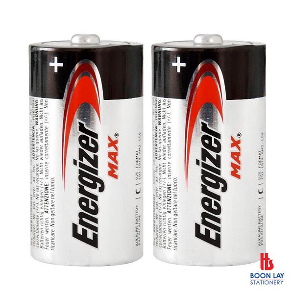 ENERGIZER Alkaline Max Battery D Size - Pack of 2's (E95)