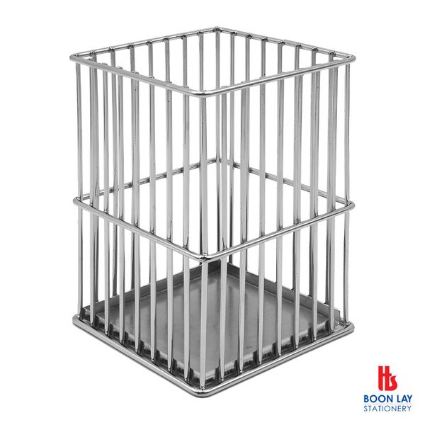 ALFAX Metal Pencil Holder - Silver (PH63541)