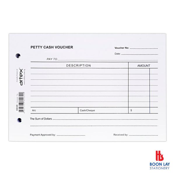 ARTEX Petty Cash Voucher 100sheets (0069)