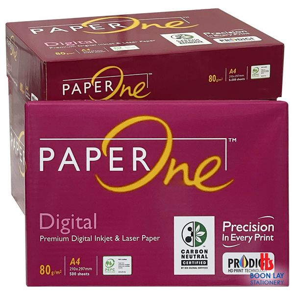 PAPERONE Digital Copier Paper 80gsm A4 - Box of 5 reams