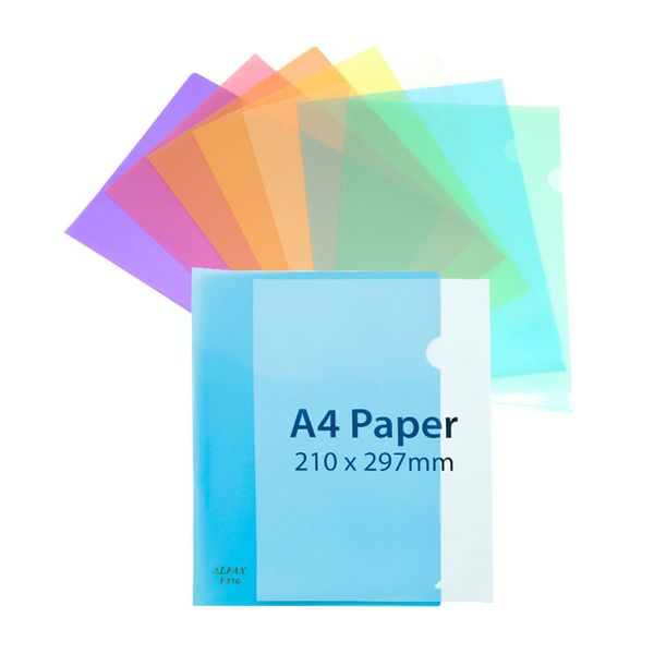 ALFAX L-Shape Holder A4 - Pack of 12's (E310)