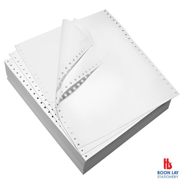 Computer Form NCR 2ply 9.5"x11" White/White - Box of 800's