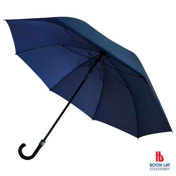 J-Handle Umbrella 130cm - Navy Blue (3012)