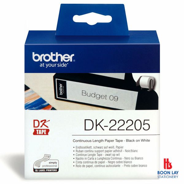 BROTHER Continuous Tape - 62mm x 30.48m (DK22205)