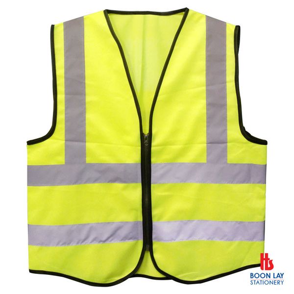 Safety Vest with Zipper - Yellow