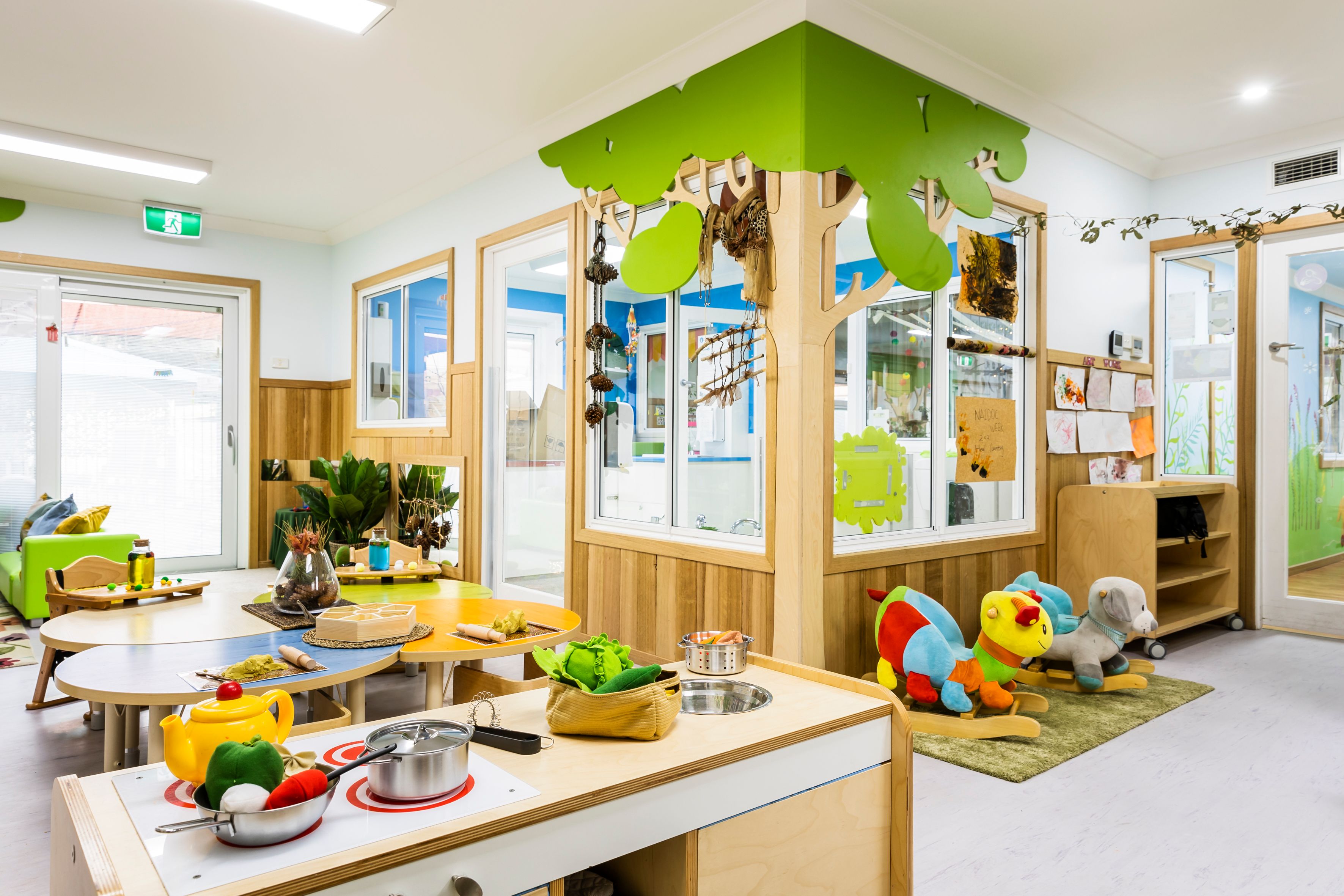 A bright and colourful classroom