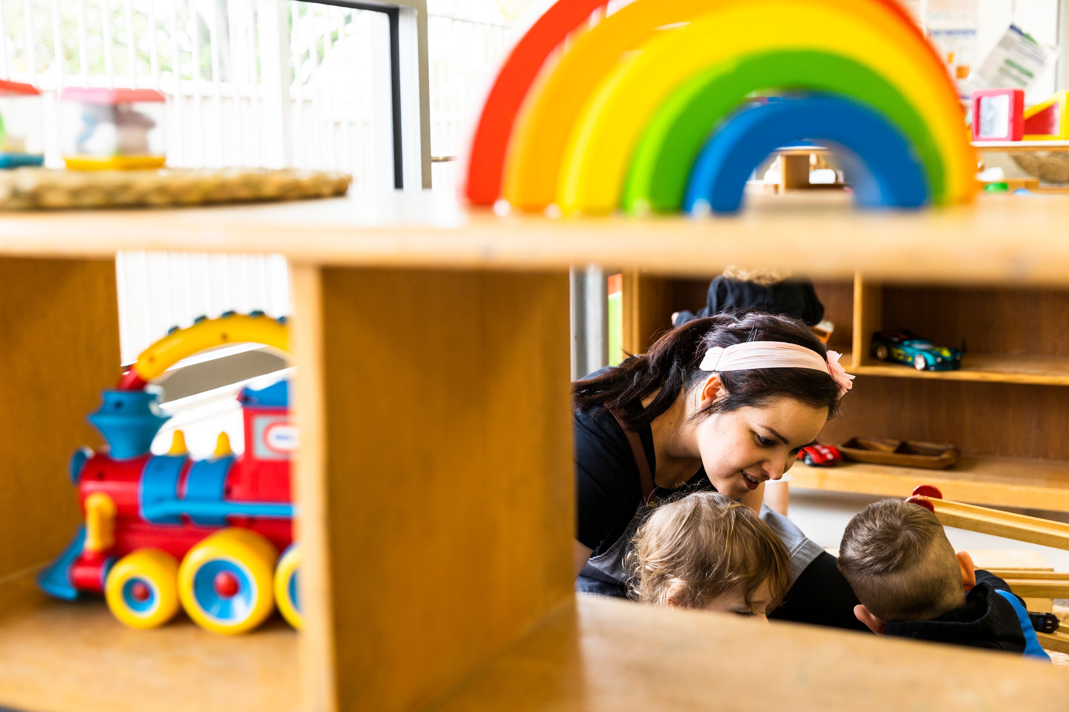 A bright and colourful classroom