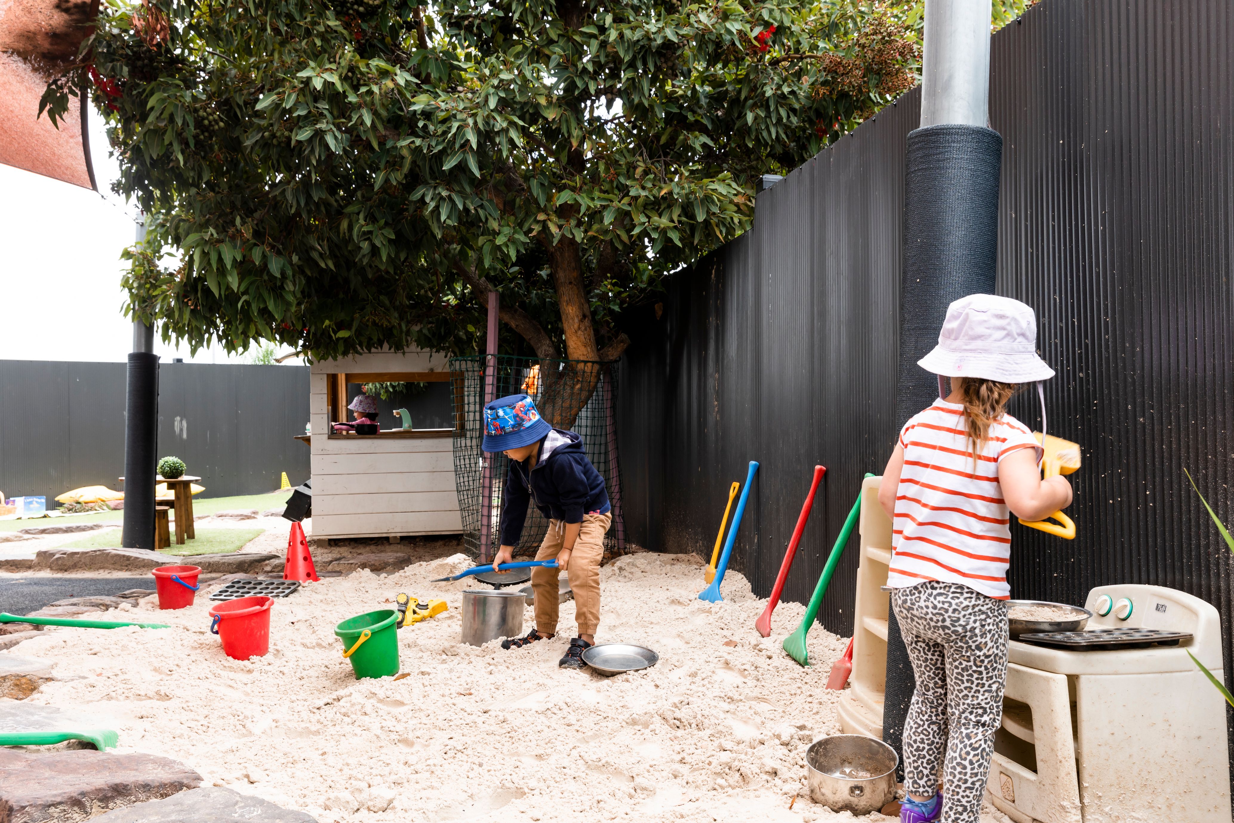 Children playing in a sandpit
