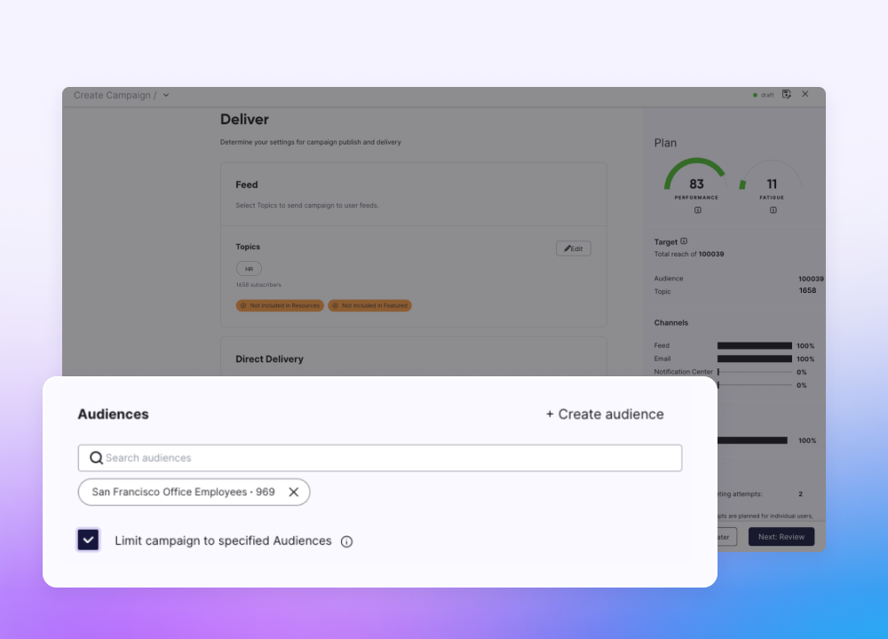Precision Targeting Within Topics