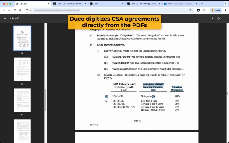 PDF ingestion - CSAs