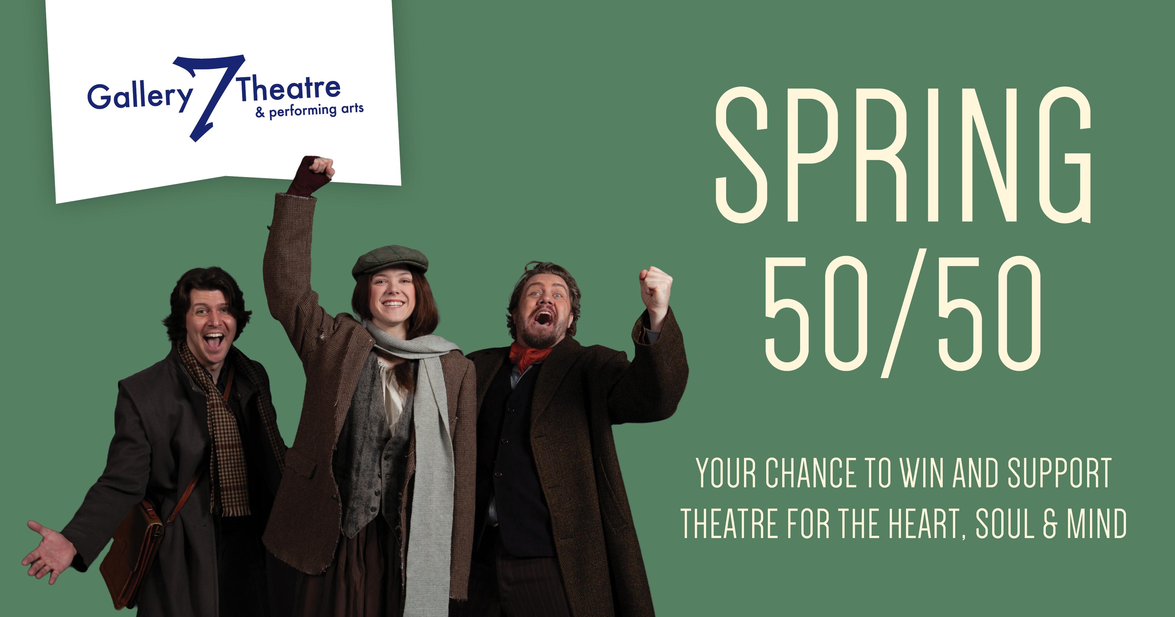 Photo of people celebrating winning the 50/50