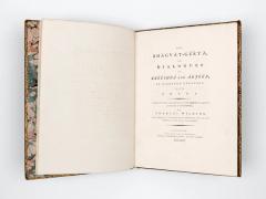 Wilkins: Bhagavad Gita, 1785