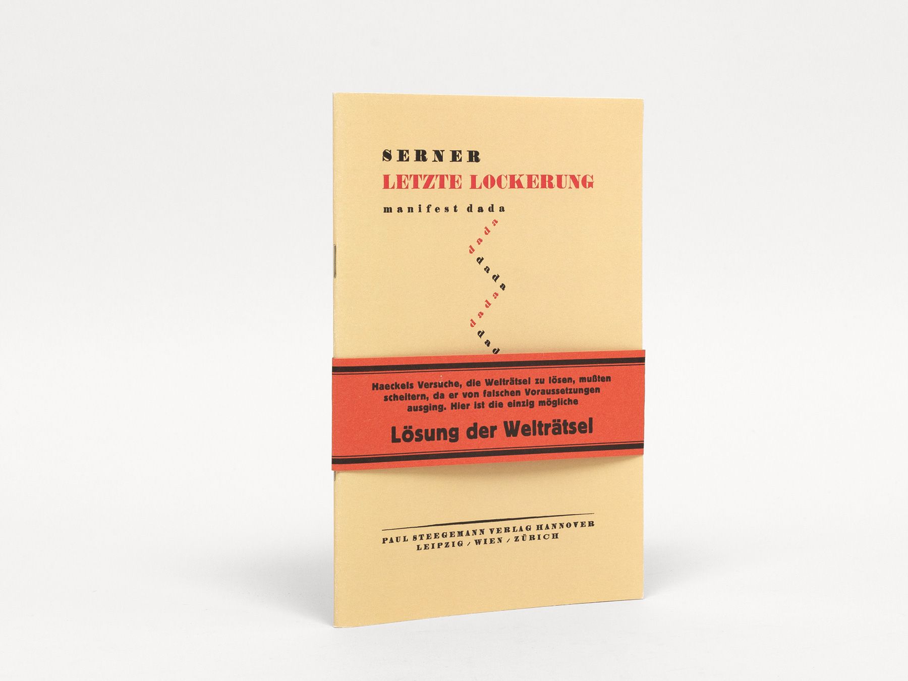 Letzte Lockerung. Manifest Dada., Serner, Walter