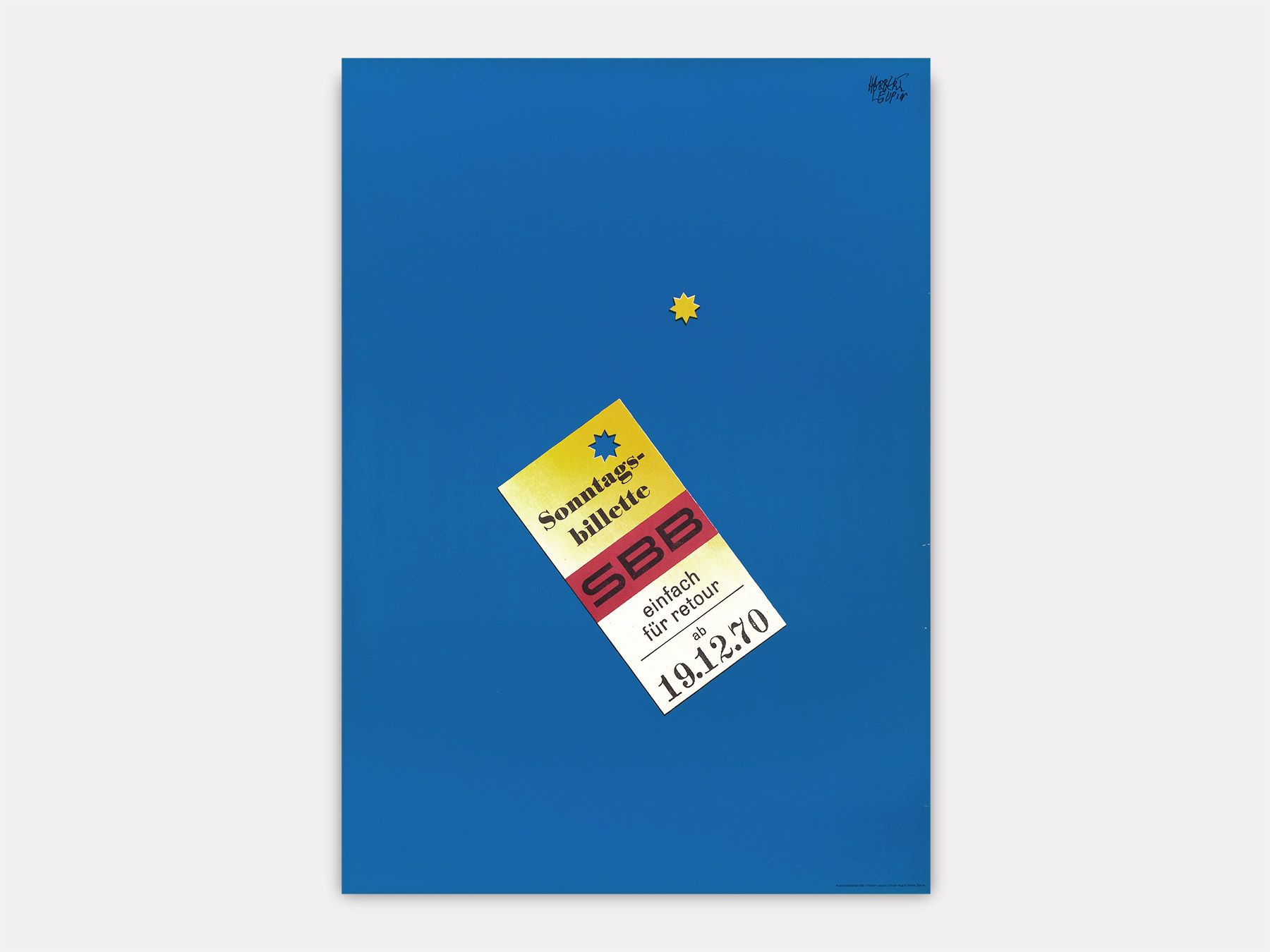 Sonntagsbillete. Einfach für retour., Herbert Leupin