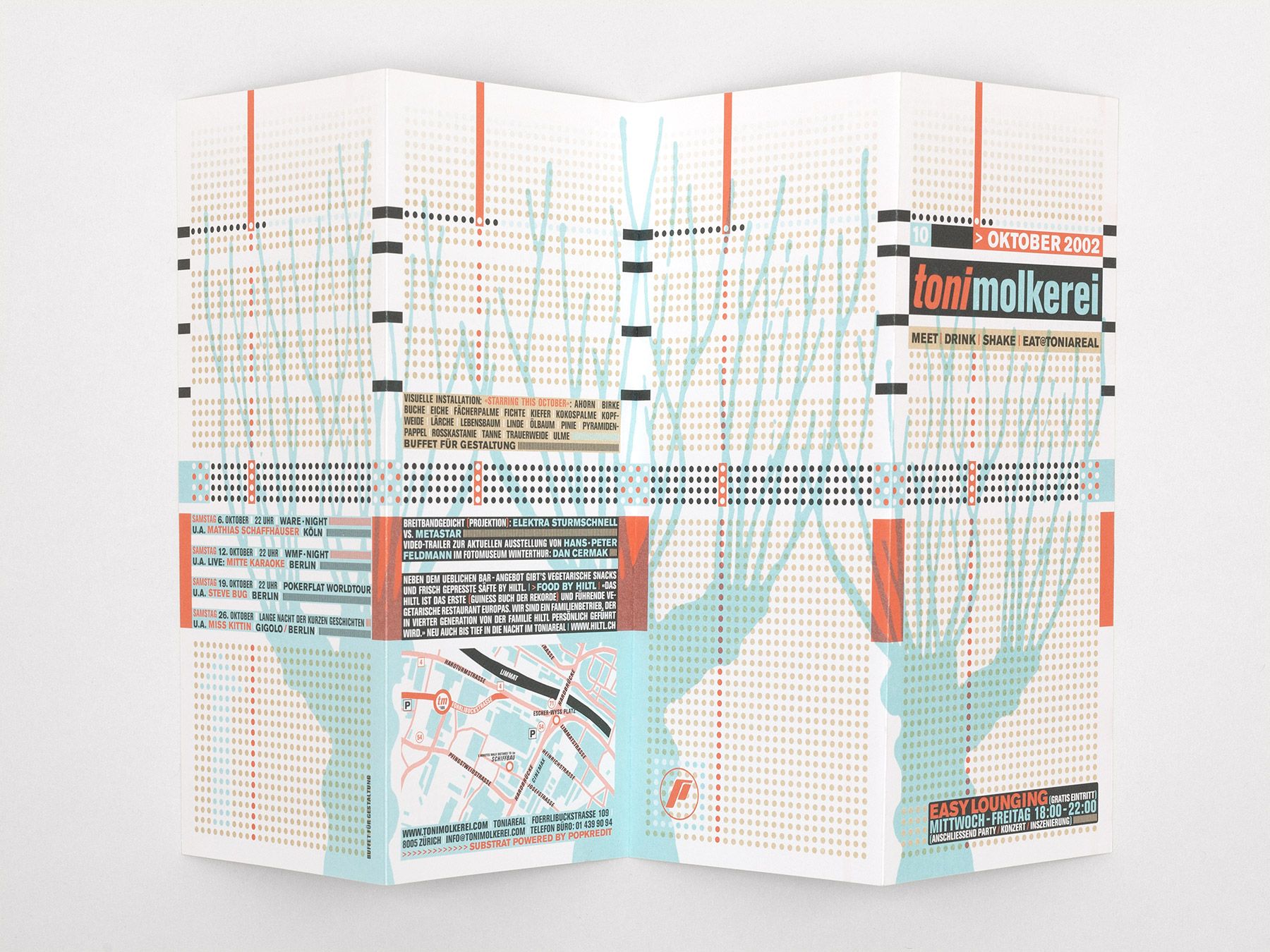 Toni Molkerei. Oktober 2002., Buffet für Gestaltung