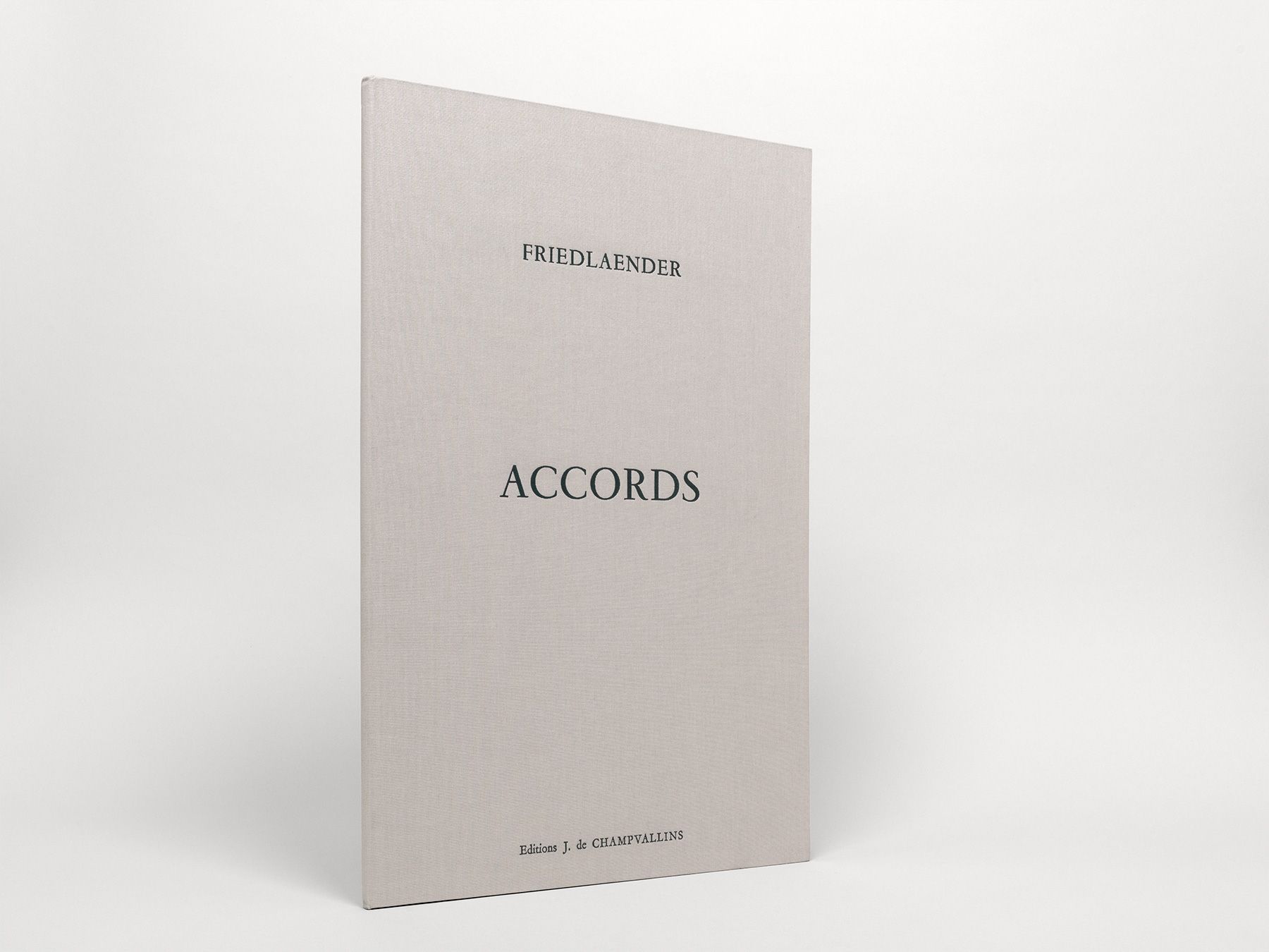 Accords. Trois gravures originales de Friedlaender., Johnny Friedlaender