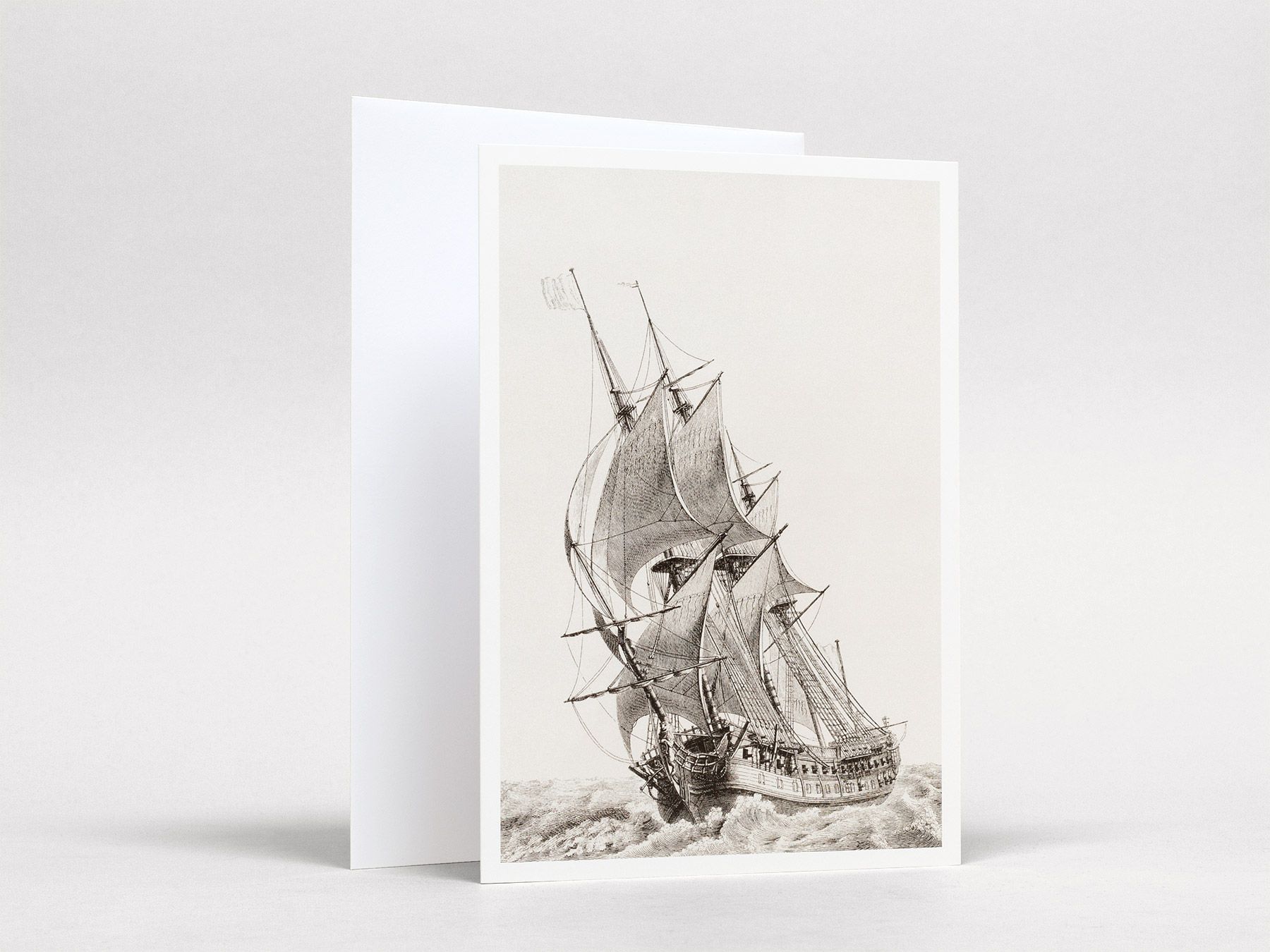 Yves-Marie Le Gouaz: Vaisseau de ligne., Greetings Card
